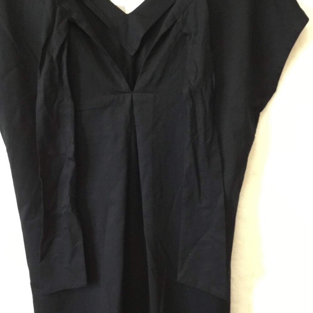Sans & Sans Black Cap-Sleeved Dress With Tie - Picture 13 of 15